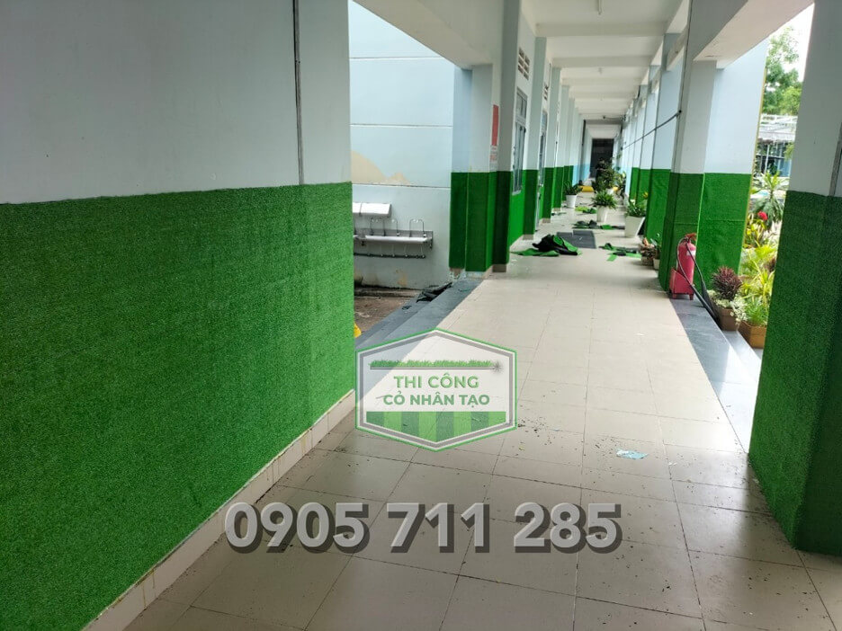 Nghiệm Thu Quy Trình Thi Công Thảm Cỏ Nhân Tạo Tại Trường Học Đồng Nai