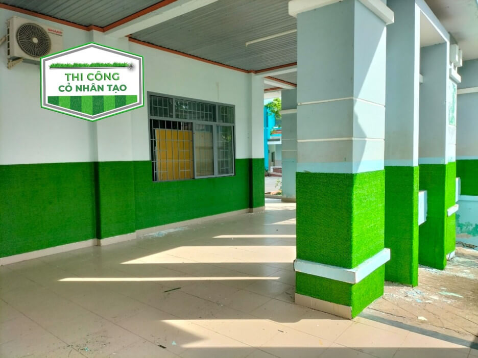 Thi Công Thảm Cỏ Nhân Tạo Tại Trường Học Đồng Nai